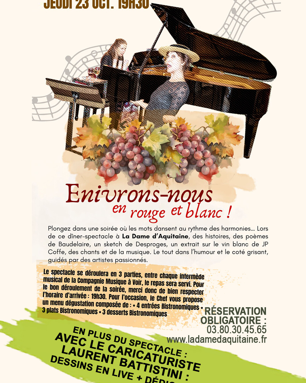 enivrons nous fly la dame d aquitaine 23 octobre soiree site